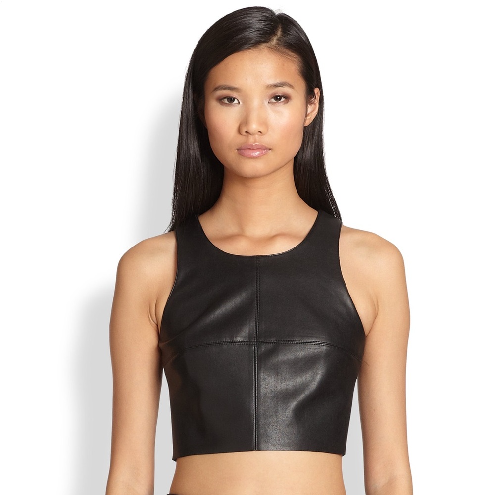 Bailey 44 Vegan Leather Crop Top